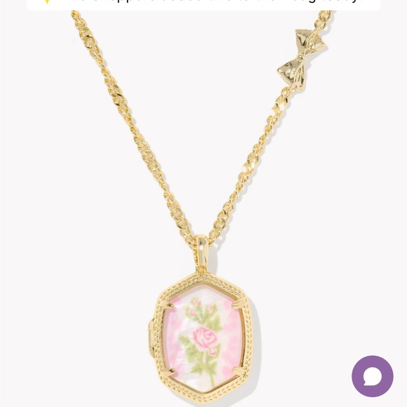 Kendra Scott Jewelry - Kendra Scott x LoveShackFancy Daphne Gold Locket Necklace